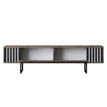 TV stolík CHROME LINE orech/čierna 2