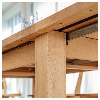 Jedálenský stôl CIANO dub, 160x90 cm 10