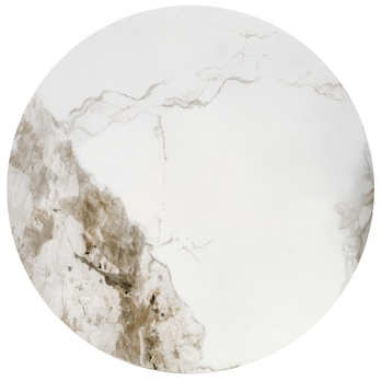 Konferenčný stolík CICALAO biely mramor/čierna/zlatá 2