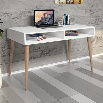 Písací stôl CISTO biela/dub 1