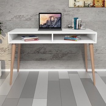 Písací stôl CISTO biela/dub 2