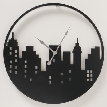 Nástenné hodiny CITY čierna 1