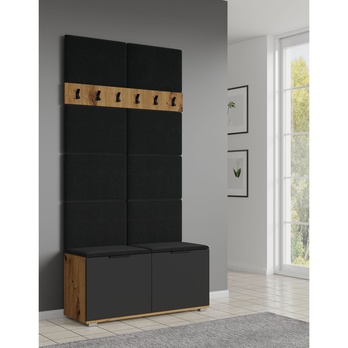 Panel do predsieňovej steny CLAF čierna 2