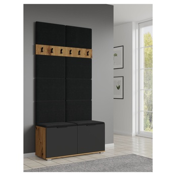 Nástenný vešiak CLAF dub artisan, šírka 100 cm 1