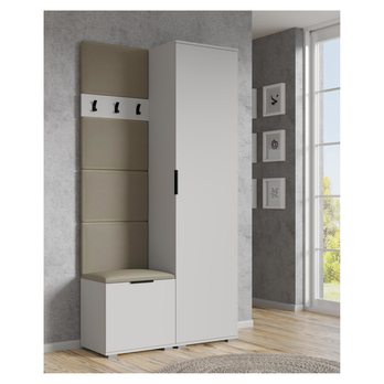 Nástenný vešiak CLAF biela, šírka 50 cm 1