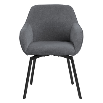 Jedálenská stolička CLARA sivá/matná čierna 1