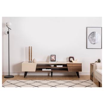 TV komoda CLARK orech/béžová 3