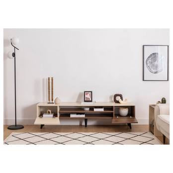 TV komoda CLARK orech/béžová 4