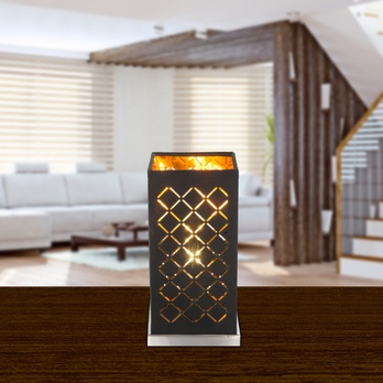 Stolná lampa CLARKE 2 čierna/zlatá 1