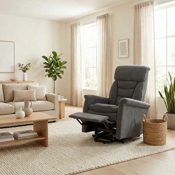 Relaxačné kreslo CLEMENT III sivá 1