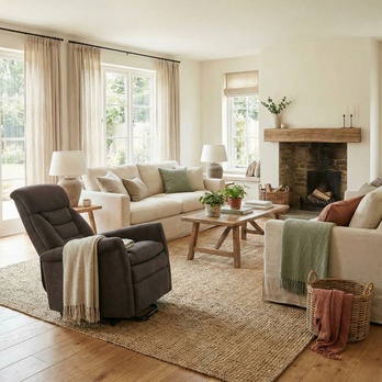 Relaxačné kreslo CLEMENT III hnedá 1