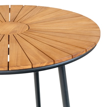 Záhradný stôl CLIVILOND 130 prírodná/čierna 5