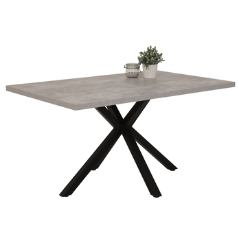 Jedálenský set CLLIF II betón/antracitová 6