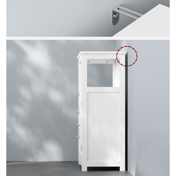 Kúpeľňová skrinka CLOUDE 1 biela 5