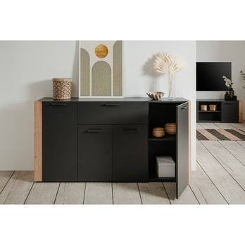 Komoda CODY 51A antracitová/dub artisan 4