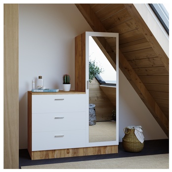 Predsieňová zostava COLAR  borovica atlantic/biela 2