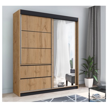 Šatníková skriňa COLDY dub craft 1