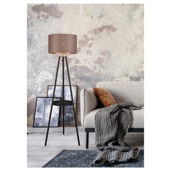 Stojacia lampa COLETTE čierna/taupe 1