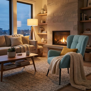 Kreslo COLINA svetlomodrá 1