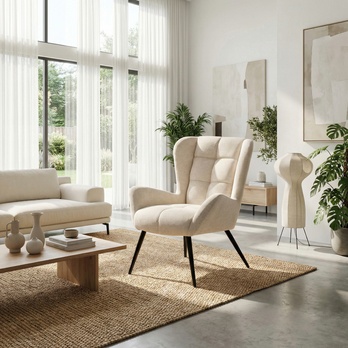 Kreslo COLINA krémová 1