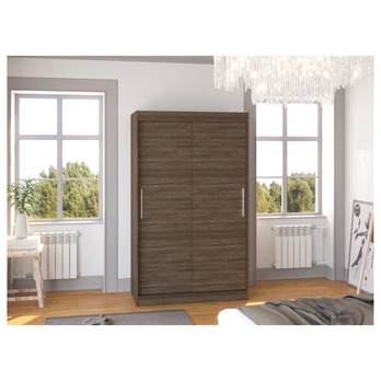 Šatníková skriňa COLLE čokoládovo hnedá 1