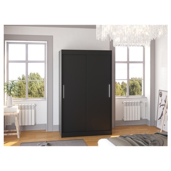 Šatníková skriňa COLLE čierna 1