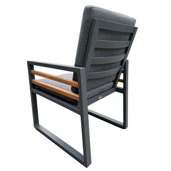 Záhradná zostava COLMAR 2 borovica/sivá/teak 3