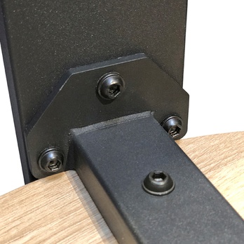 Prístavný stolík COLUMBIA III čierna/dub, priemer 55 cm 5