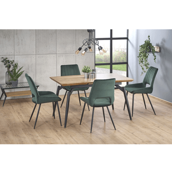 Jedálenský stôl COMBIK dub/čierna 1