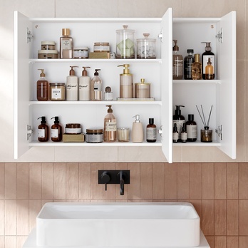 Zrkadlová skrinka COMBS biela 2