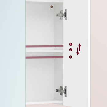 Zrkadlová skrinka COMBS biela 3