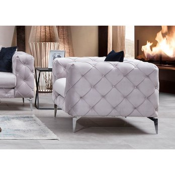 Kreslo COMO svetlosivá 1