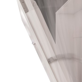 Sklápacia posteľ CONCEPT PRO CP-01 biela matná, 140x200 cm, vertikálna 4