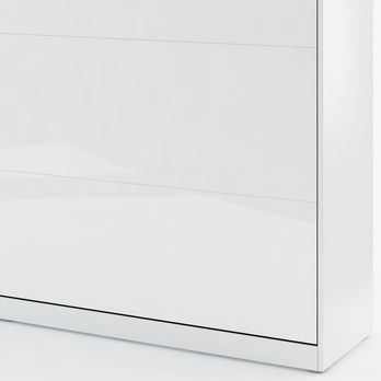 Sklápacia posteľ CONCEPT PRO CP-05 biela vysoký lesk, 120x200 cm 3