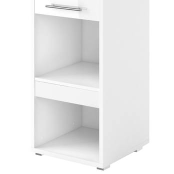 Skriňa CONCEPT PRO CP-07 1D biela vysoký lesk, 1 dvierka, 1 zásuvka 3
