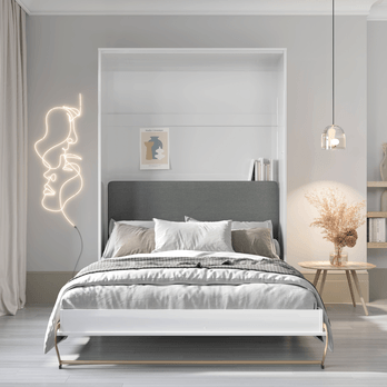 Čelo postele CONCEPT PRO grafitová/biela, šírka 140 cm 1