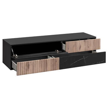 TV komoda CONNIS 5 čierna/dub viking 3