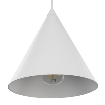 Závesné svietidlo CONO biela, priemer 21 cm 3