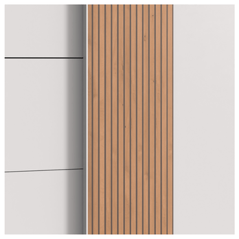 Šatníková skriňa CONOR biela 3