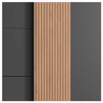 Šatníková skriňa CONOR grafitová 3