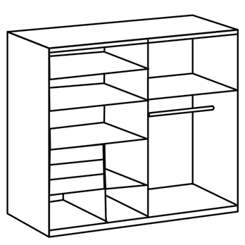 Šatníková skriňa CONOR grafitová 4