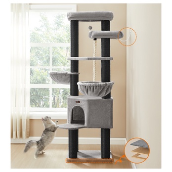 Mačacie škrabadlo COONS sivá/čierna 1