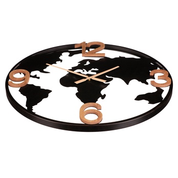 Nástenné hodiny COOPER čierna/prírodná 1