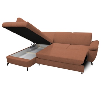 Sedacia súprava CORA ľavá, oranžová 3