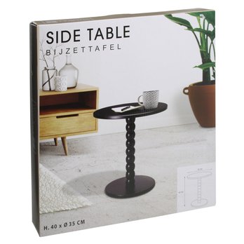 Odkladací stolík CORA čierna, výška 40 cm 1