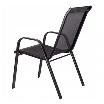 Záhradná stolička CORDOBA 1 antracit/čierna 4