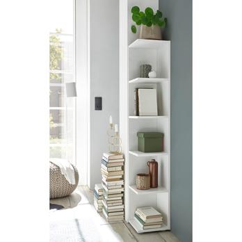 Regál CORNER LIGHT biela 1