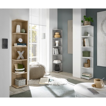 Regál CORNER LIGHT biela 7