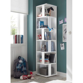 Regál CORNER SHELF biela 1