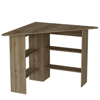 Rohový písací stôl CORNER orech 2